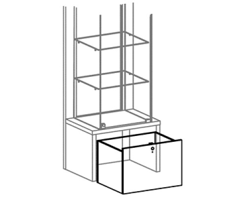 OVG60-C Ящик на колесах для витрин FIN.DRV.60.00