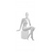Tango 04F-01G Манекен женский, сидячий, белый глянец