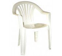 Кресло пластиковое Романтик белое
