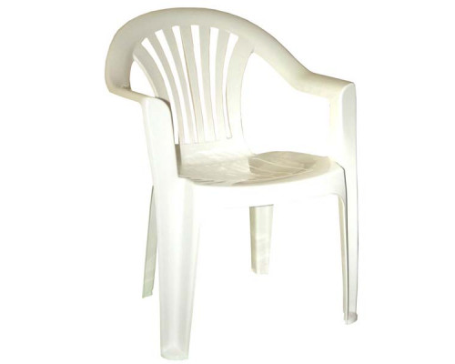 Кресло пластиковое Романтик белое