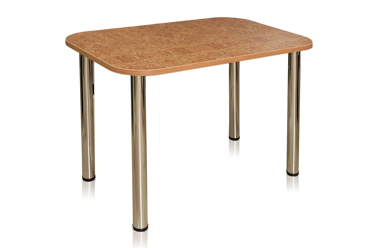 прямоугольный раздвижной стол с закругленными углами