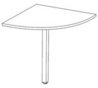 Стол приставной угловой СУ70 Континент-Про 70х70х75 см