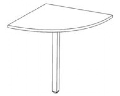 Стол приставной угловой СУ70 Континент-Про 70х70х75 см