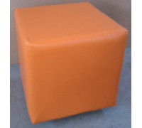 Банкетка Куб 34*34*37 цвет оранжевый
