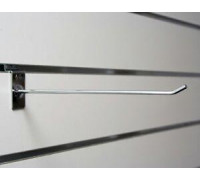 Крючок на экономпанель одинарный хром 30 см диаметр 5,8 мм