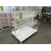 Стол для распродаж 3-х ярусный 120х80 см, h 120 см дополнительная секция, цвет белый