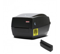 Термотрансферный принтер этикеток Mertech TLP100 Terra Nova (300 DPI) USB, RS232, Ethernet Black с отрезчиком