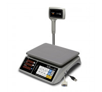 Весы M-ER 328 ACPX-32.5 Touch-M LED RS232 и USB торговые со стойкой