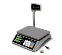 Весы M-ER 328 ACPX-6.1 Touch-M LCD RS232 и USB торговые со стойкой