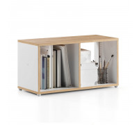 Gutta Модуль мебельный горизонтальный 35х68х30 см, 2 секции, белый, эвок