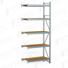 SGR-V-Zn-ДСП 1285-3.0 ДС стеллаж оцинкованный до 500 кг на ярус ДСП полка
