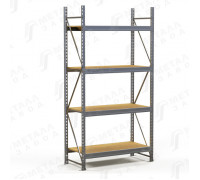 SGR-V-Zn-ДСП 1564-2.5 стеллаж оцинкованный до 500 кг на ярус ДСП полка