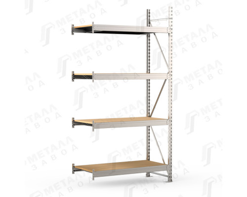 SGR-V-Zn-ДСП 1584-2.5 ДС стеллаж оцинкованный до 500 кг на ярус ДСП полка