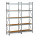 SGR-V-Zn-ДСП 1865-3.0 ДС стеллаж оцинкованный до 500 кг на ярус ДСП полка