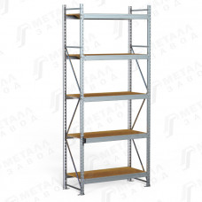 SGR-V-Zn-ДСП 2165-3.0 стеллаж оцинкованный до 500 кг на ярус ДСП полка