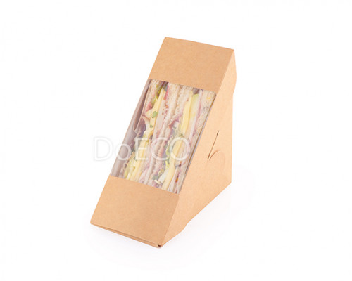 Контейнер для бутербродов и сэндвичей 130x130x70 мм