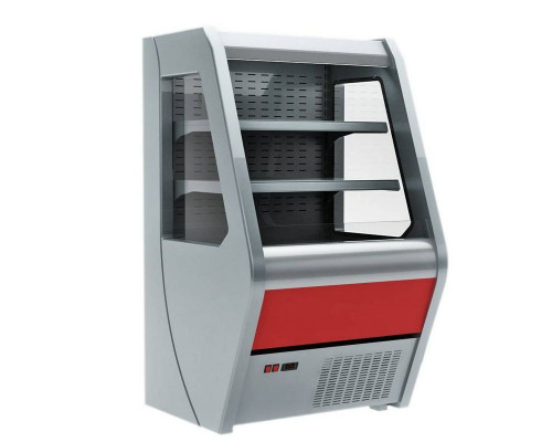 Холодильная горка гастрономическая Carboma F13-07 VM 1,3-2 0020 стеклопакет (Carboma 1260/700 ВХСп-1,3) (цвет по схеме)