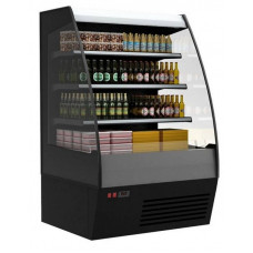 Холодильная горка гастрономическая Carboma F16-08 VM 1,0-2 0200 тонир.cтеклопакет (Carboma 1600/875 ВХСп-1,0) (9005 цвет черный)