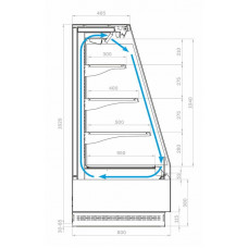 Холодильная горка гастрономическая Carboma F16-08 VM 1,3-2 версия 2.0 (Паттерн 0110 Мариель)