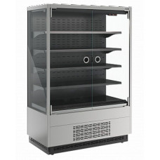 Холодильная горка гастрономическая Carboma FC 20-07 VM 1,3-1 Light фронт Х0 версия 2.0 (9006-9005)
