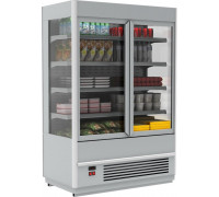 Холодильная горка мясная Carboma FC20-07 VV 1,3-1 Standart (фронт X5, Паттерн, 0107 Ольха)