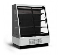Холодильная горка универсальная Carboma F16-08 VV 1,3-1 Standart фронт X1 версия 2.0 (9006-9005)