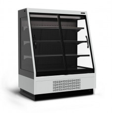 Холодильная горка универсальная Carboma F16-08 VV 1,3-1 Standart фронт X1 версия 2.0 (9006-9005)