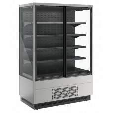 Холодильная горка универсальная Carboma FC20-07 VV 1,3-1 Standart фронт X1 версия 2.0 (9006-9005)