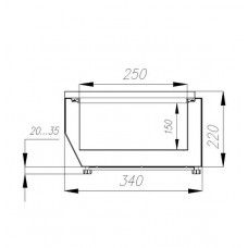 Холодильная витрина для ингредиентов Carboma A30 SM 1,6 с крышкой нерж. (VT3-G с крышкой (GN1/4))