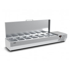 Холодильная витрина для ингредиентов Carboma A40 SM 1,6 с крышкой (7 GN1/3)