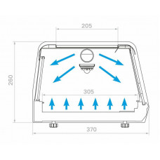 Витрина для суши Carboma AC38 SM 1,0-1 Sushi