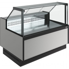 Витрина холодильная Carboma GC110 VM 1,25-1 версия 2.0 с боковинами, 9006-0430