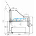 Витрина холодильная Carboma GC111 SM 2,5-1 (газлифт, 1010 Мариель)