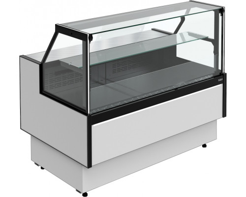 Витрина холодильная Carboma GC95 VM 1,25-1 версия 2.0 выдвижные поддоны, без боковин, 9006-0430