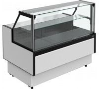 Витрина холодильная Carboma GC95 VM 1,25-1 версия 2.0 выдвижные поддоны, с боковинами, 9006-9005