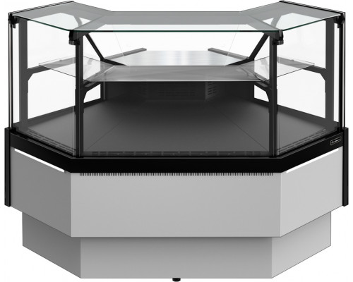 Витрина холодильная Carboma GC95 VM 5-1 версия 2.0 без боковин, 9006-0430, внеш.угол