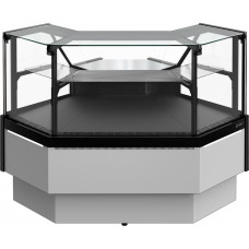 Витрина холодильная Carboma GC95 VM 5-1 версия 2.0 внешний угол, без боковин, 9006-9005