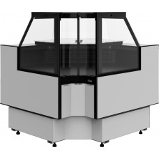 Витрина холодильная Carboma GC95 VM 6-1 версия 2.0 с боковинами, 9006-9005 внутр.угол