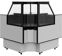 Витрина холодильная Carboma GC95 VM 6-1 версия 2.0 внутренний угол, без боковин, 9006-9005