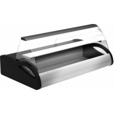 Витрина холодильная настольная Carboma A87 SM 1,5-1 (ВХС-1,5 Арго) (0013-0430, бок черн, декор нерж)