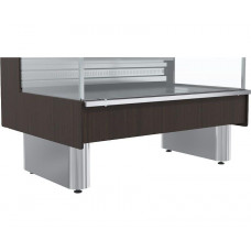 Витрина холодильная с выносным агрегатом Carboma GC110 SM 1,5-2-1(ВХСо-1,5 Carboma GC110) (без боковин 1005 венге)