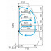 Витрина кондитерская Carboma K70 VM 0,9-2 Standart Паттерн (открытая 0107 Ольха)
