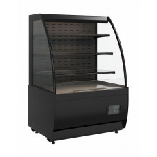 Витрина кондитерская Carboma K70 VM 1,3-2 Standart открытая, горка версия 2.0 (9005)