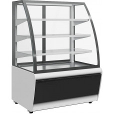 Витрина кондитерская Carboma K70 VV 0,9-1 Standart 9006-9005 (ВХСв-0,9д Carboma Люкс Техно)