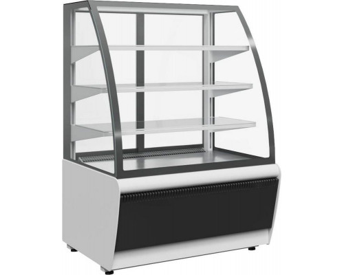 Витрина кондитерская Carboma K70 VV 0,9-1 Standart 9006-9005 (ВХСв-0,9д Carboma Люкс Техно)