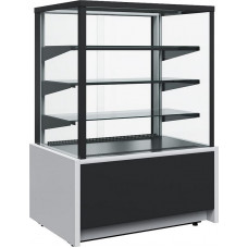 Витрина кондитерская Carboma KC70 VH 0,6-1 Light Chocolate 9006-9005 (ВХСв-0,6д Carboma Cube Техно для шоколада)