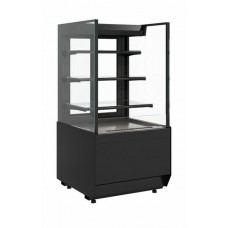 Витрина кондитерская Carboma KC70 VM 0,9-2 Standart открытая, прямая боковина версия 2.0 (9005)