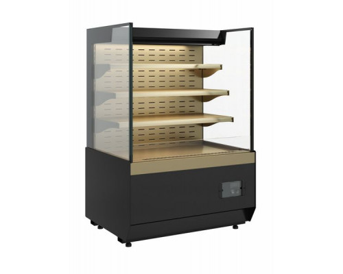 Витрина кондитерская Carboma KC70 VM 1,3-2 Standart открытая, горка прямая боковина версия 2.0 (9005-0109)
