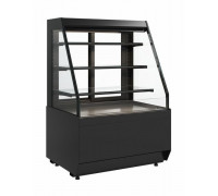 Витрина кондитерская Carboma KC70 VM 1,3-2 Standart открытая версия 2.0 (9005)