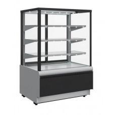 Витрина кондитерская Carboma KC70 VV 0,6-1 9006-9005 Standart (ВХСв-0,6д Carboma Cube Люкс Техно)